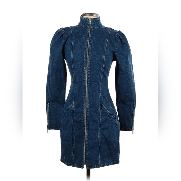 & Other Stories Dresses & Skirts - PARIS ATELIER & OTHER STORIES Long Sleeve Denim Mini Dress